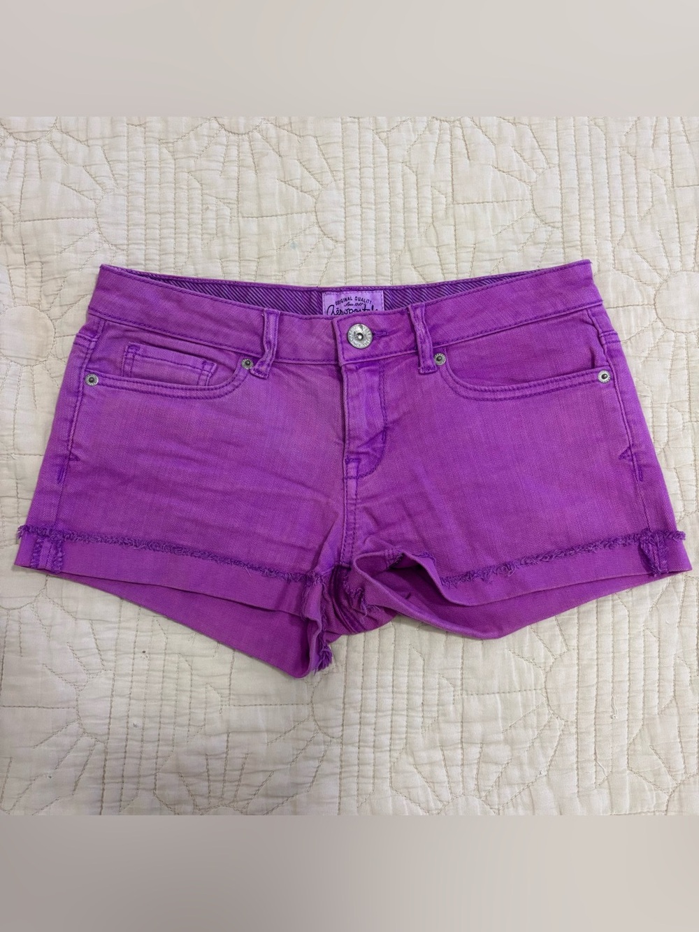vintage aeropostale micro shorts purple